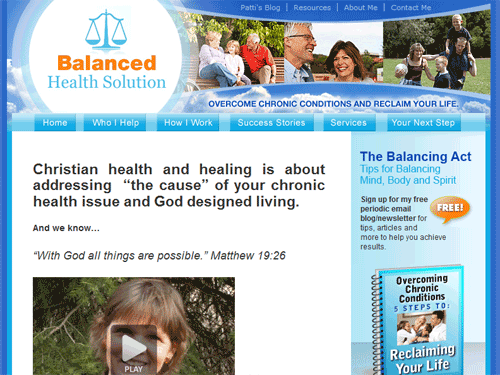 Balanced Health Solution christian health coaching website