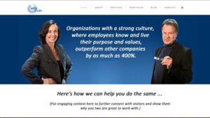 business coach website after