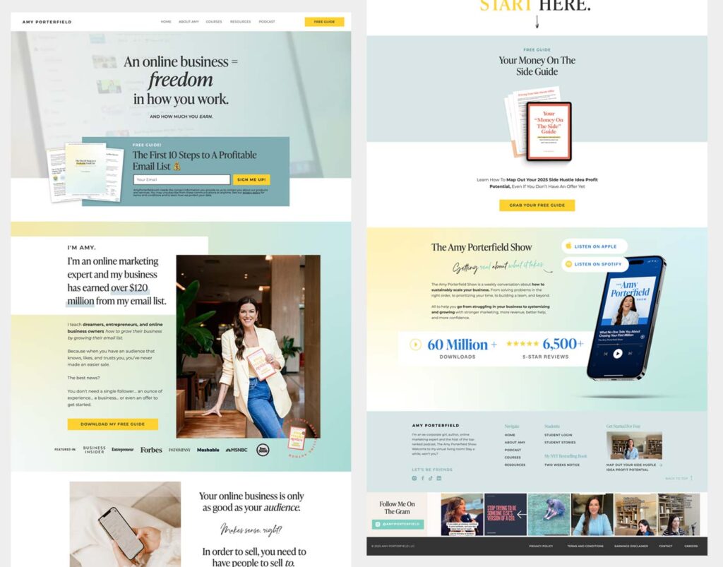 Amy Porterfield's Website