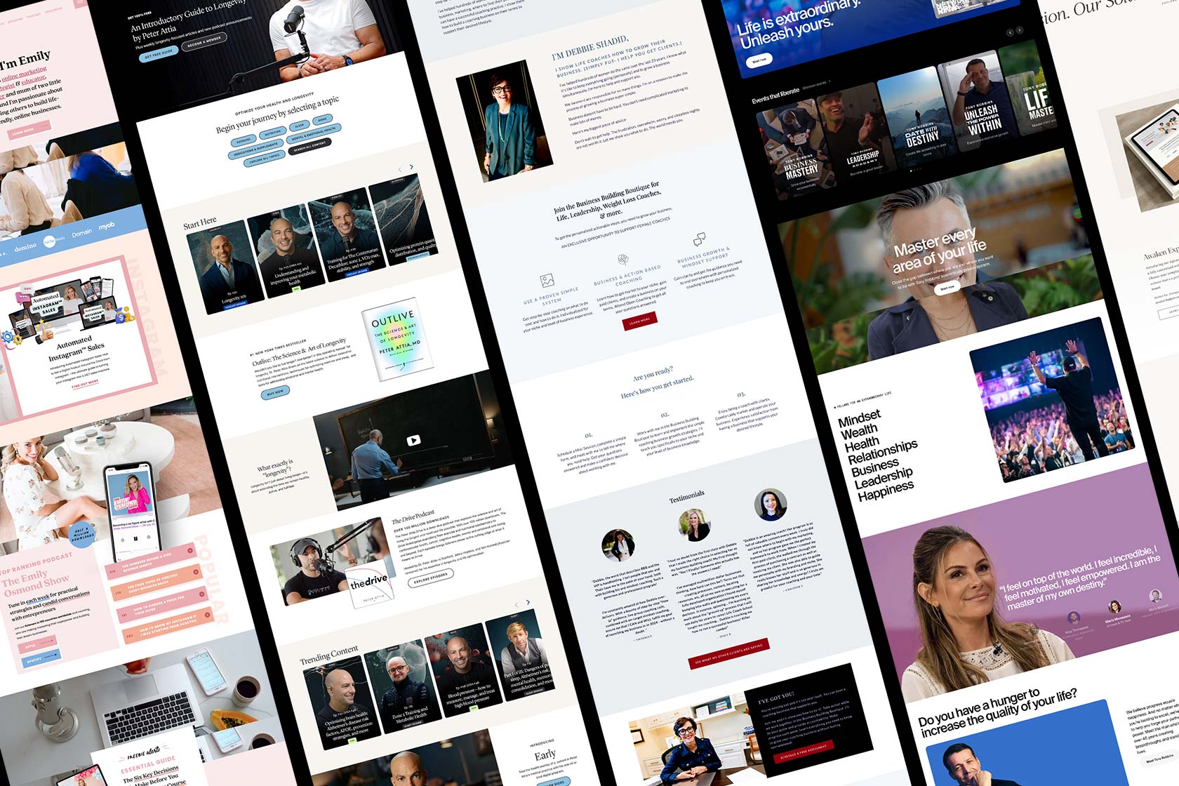 coach web design inspiration