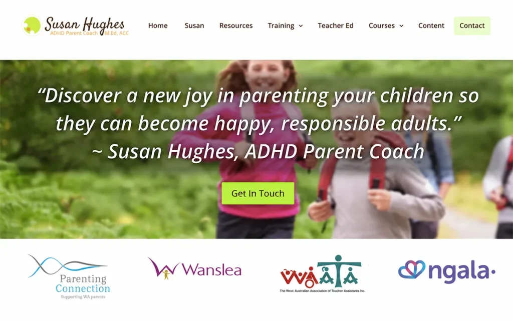 adhd coach website headline