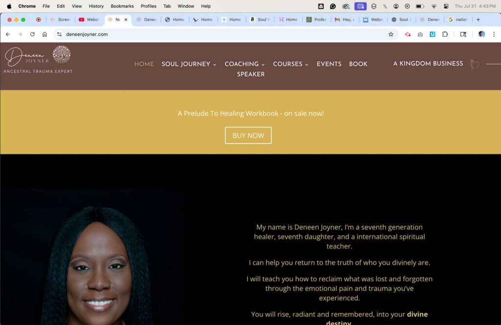 before design for Deneen
