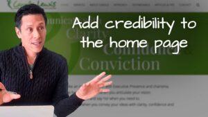 Add credibility to the home page