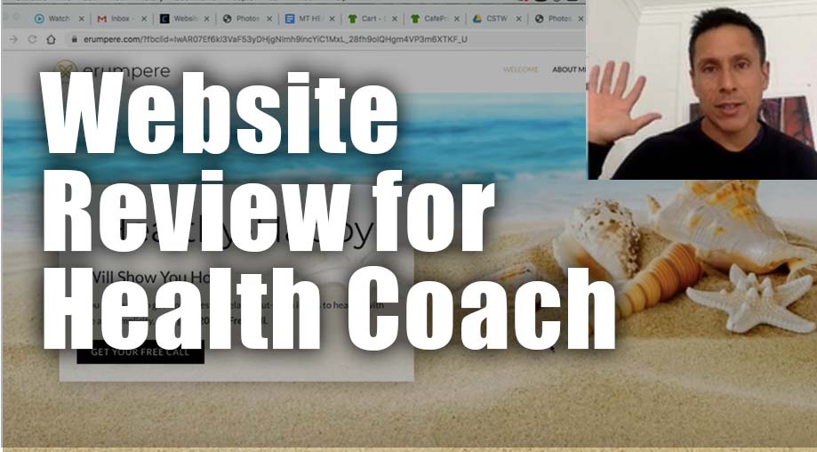 Website Review for Health Coach Sarah