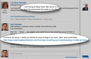 coach marketing linkedin trick