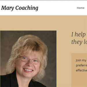 Key Notes as Mary Franz Built Her Own Website Fast