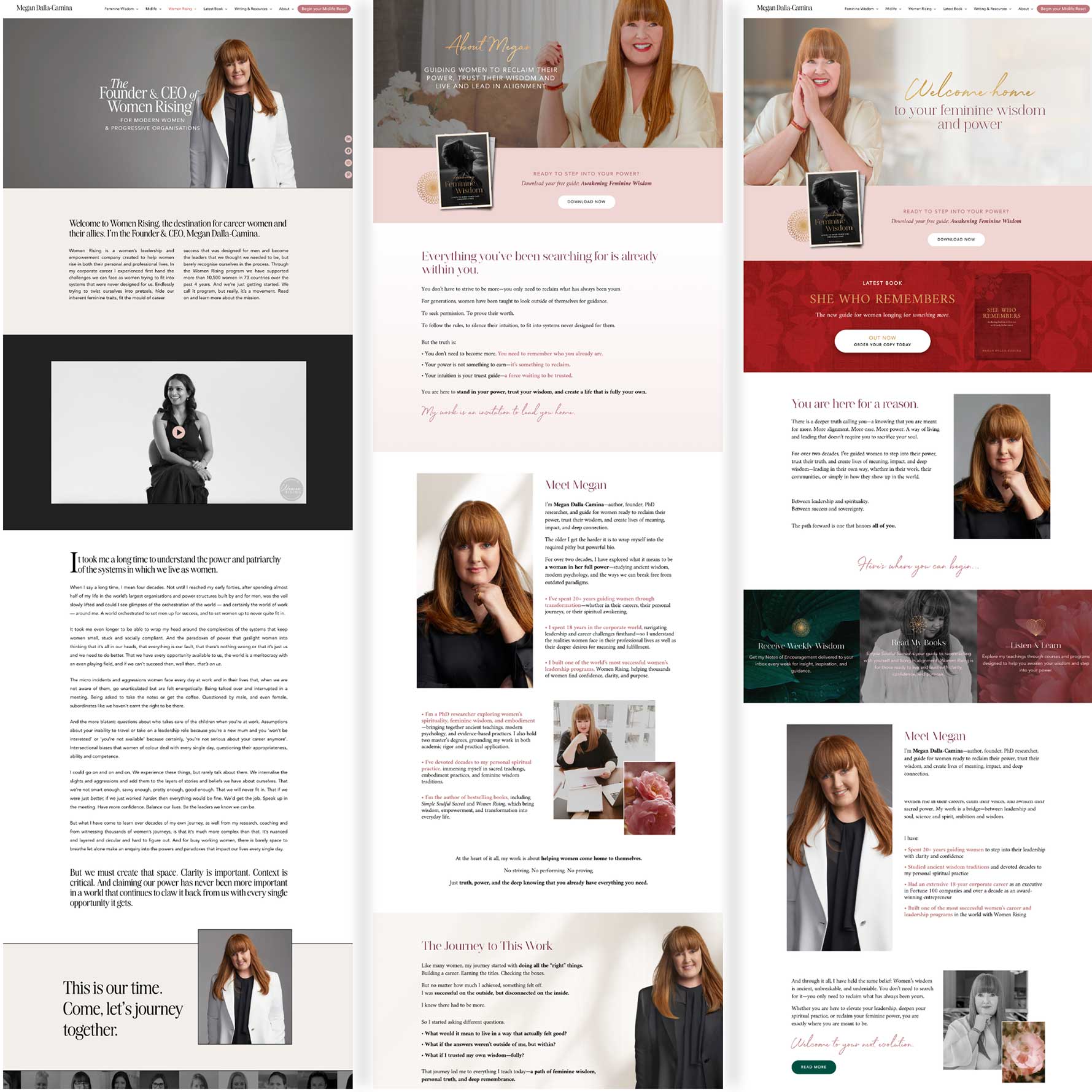 Megan Midlife Life Coaching Website Design