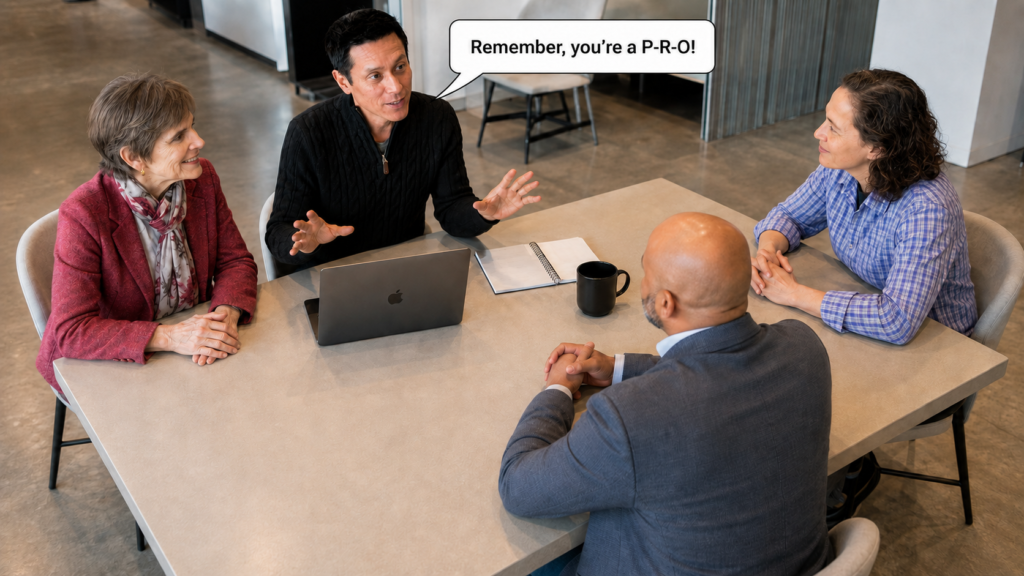 remember, you're a pro
