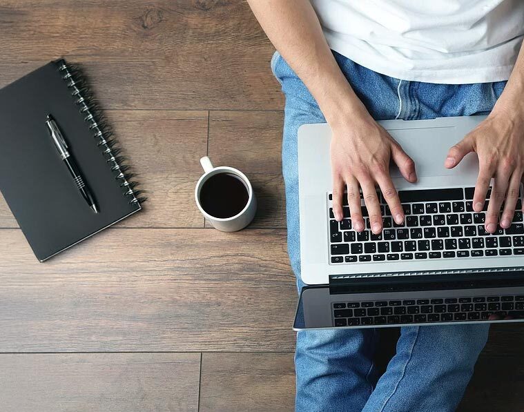sit write coffee