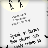 client language diagram in the coaching website guide