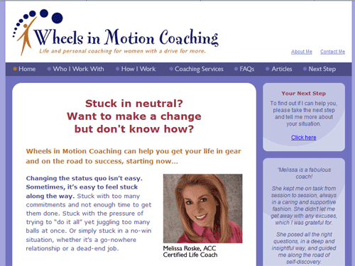 Wheels in Motion Coaching life coaching for women